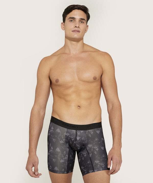 Boxer Medio Estampado En Microfibra  image number null